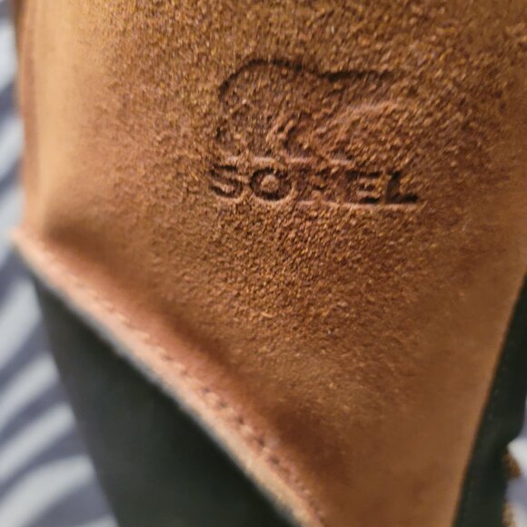 SOREL CATE THE GREAT WEDGE Tall ELK /BLACK • Winter SNOW RAIN BOOTS US SIZE 7 - Picture 7 of 16